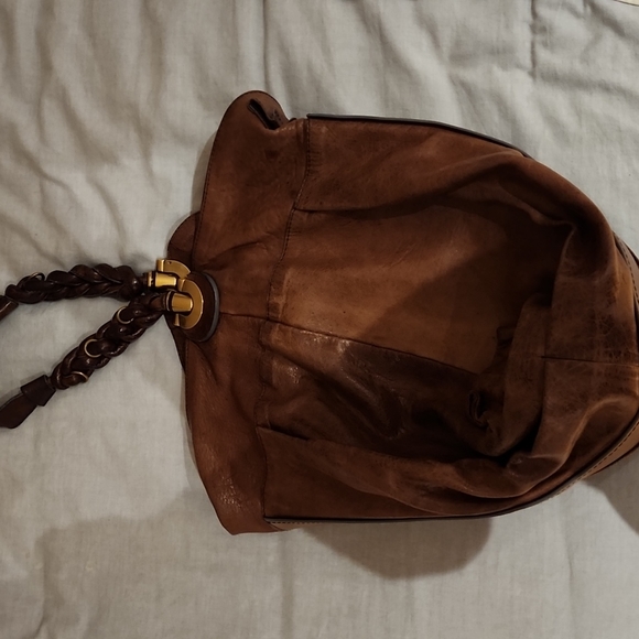 Vintage Chloe Brown Leather Heloise Hobo Bag. Soft rich brown leather. - Picture 5 of 5